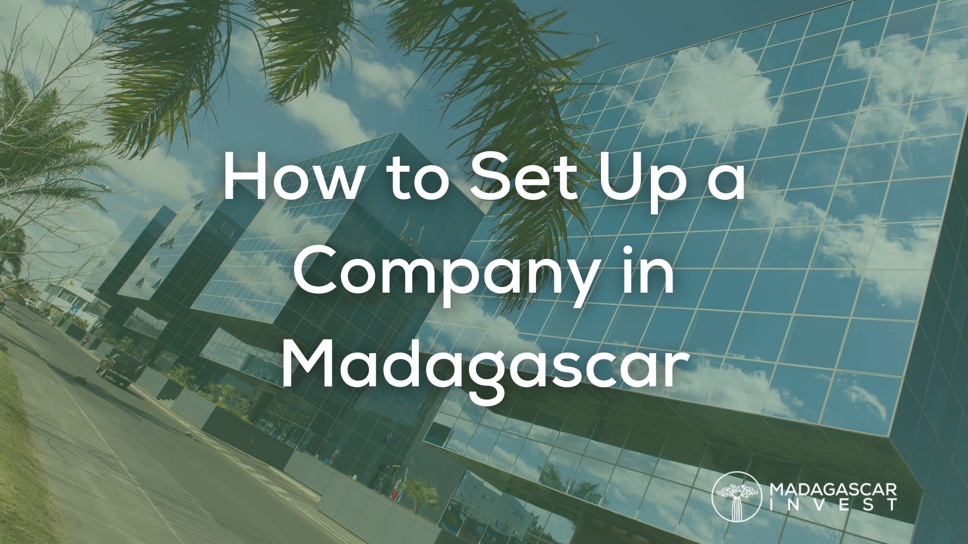 Image showing the galaxy business district in andraharo, madagascar, with the overlay text how to start a business in madagascar