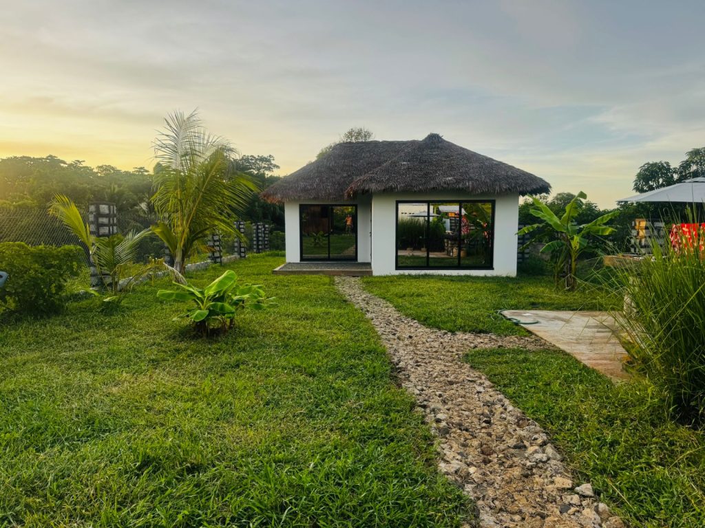 tropical villa on Nosy Be island madagascar seen from front entrance