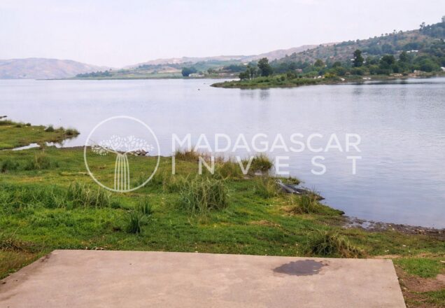 View from the property in Ampefy over Lake Itasy