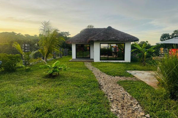 tropical villa on Nosy Be island madagascar seen from front entrance